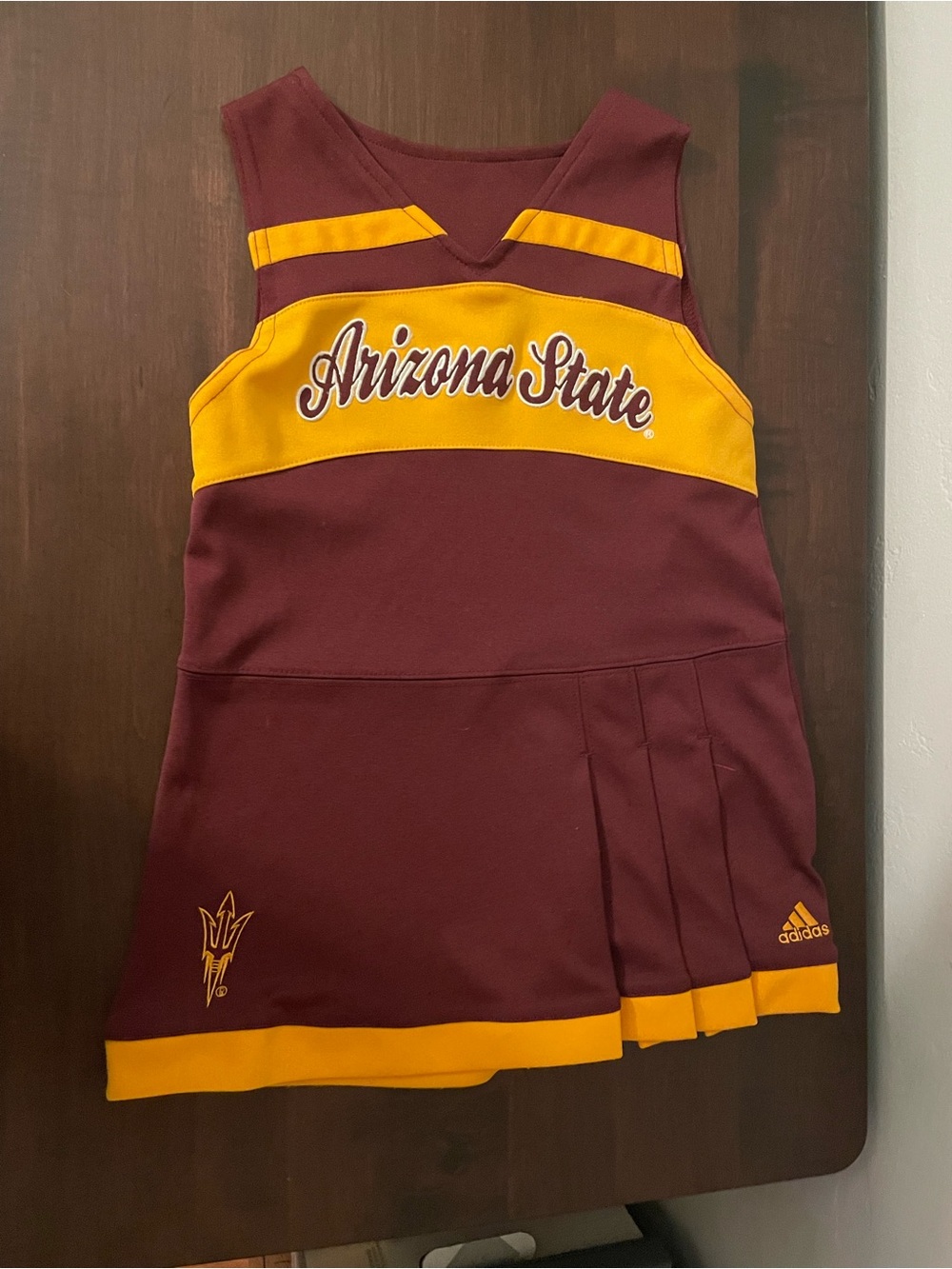 adidas Arizona State Kids Maroon & Gold Cheer Dress